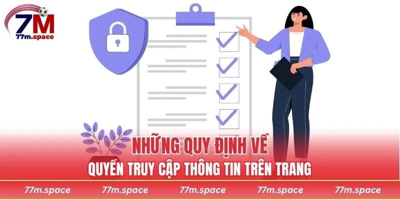 Những quy định về quyền truy cập thông tin trên trang